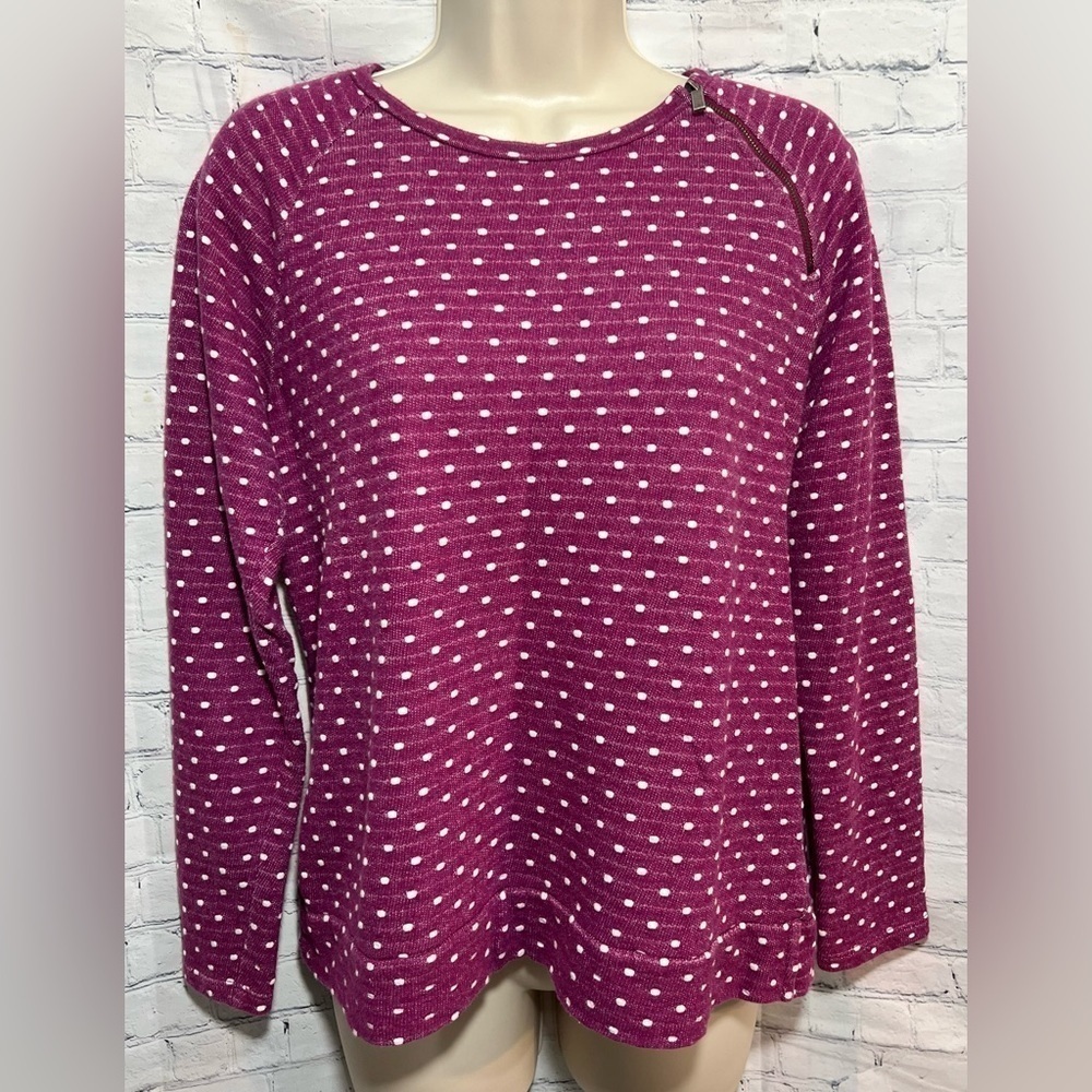 LIZ Claiborne Core Knit Aragon Purple Multi Size LP